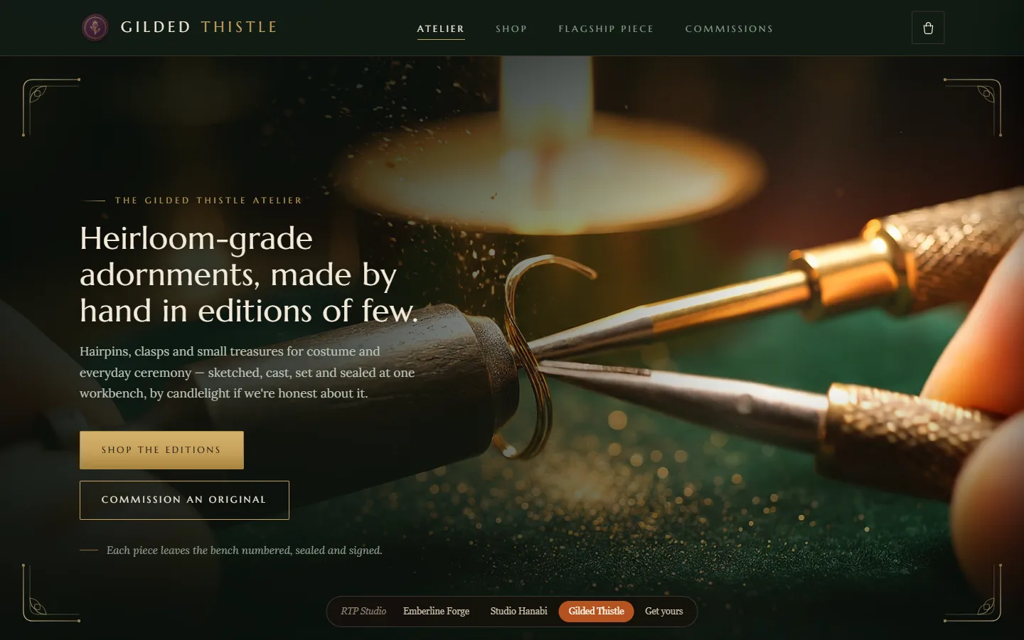 Gilded Thistle storefront